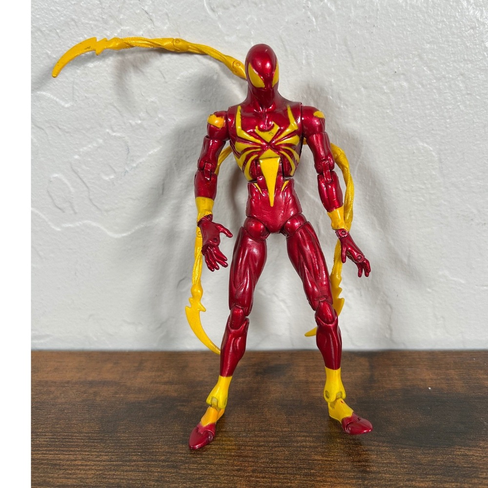 Marvel Legends Iron Spider Action Figure Civil War Metallic Red Yellow 6 Inch